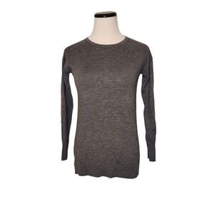 Talbots Gray Merino Wool Knit Sweater